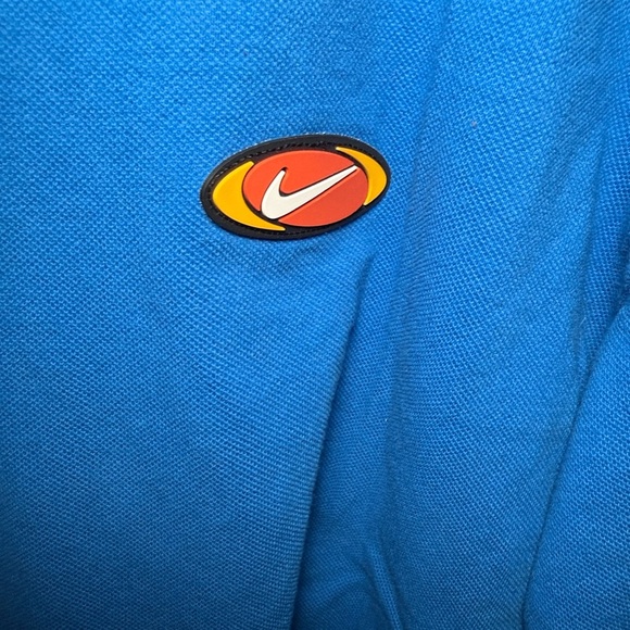 Nike Vintage Men's Blue Shirt with 90s Logo T-Shirt Size XL - Picture 2 of 9